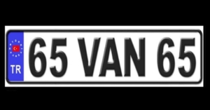 van plakası