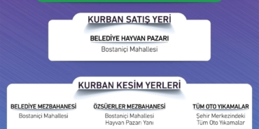 Van'da Kurban Kesim Yerleri