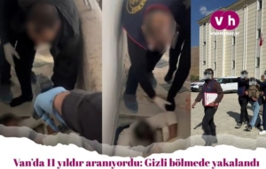 Van’da 11 yıldır aranıyordu, Gizli bölmede yakalandı